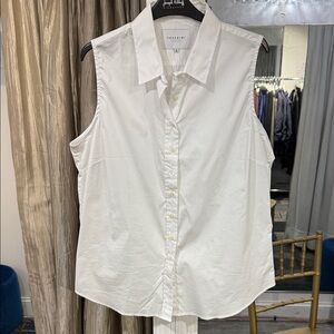 The Shirt White Sleeveless Button-Down Shirt